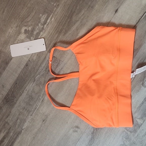 CRZ YOGA Women's Orange Sports Bra Small - Picture 1 of 3